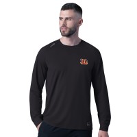 Cincinnati Bengals MSX by Michael Strahan Black Forward Long-Sleeve T-Shirt
