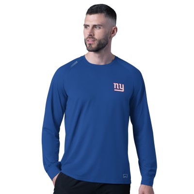 New York Giants MSX by Michael Strahan Royal Forward Long-Sleeve T-Shirt