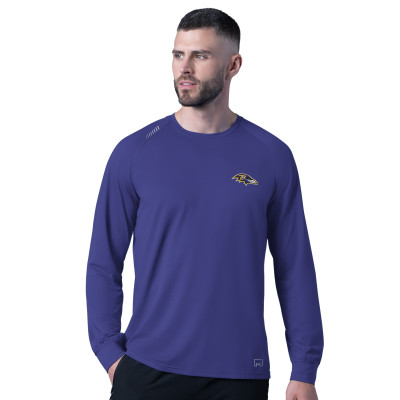 Футболка Baltimore Ravens MSX by Michael Strahan Purple Forward Long-Sleeve