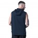New England Patriots MSX by Michael Strahan Navy Tri-Blend Rebound Sleeveless Hoodie