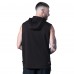 Pittsburgh Steelers MSX by Michael Strahan Black Tri-Blend Rebound Sleeveless Hoodie