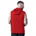 San Francisco 49ers MSX by Michael Strahan Scarlet Tri-Blend Rebound Sleeveless Hoodie