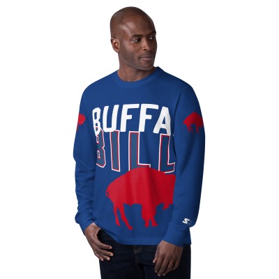 Футболка с длинным рукавом Buffalo Bills Starter Royal Extreme Clutch Hit Vintage Logo