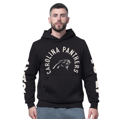 Толстовка Carolina Panthers Starter Black Handoff Fleece Sweatshirt