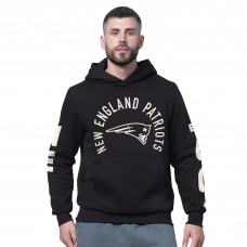 New England Patriots Starter Black Handoff Fleece Hoodie Sweatshirt