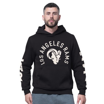 Los Angeles Rams Starter Black Handoff Fleece Hoodie Sweatshirt