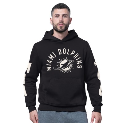 Miami Dolphins Starter Black Handoff Fleece Hoodie Sweatshirt
