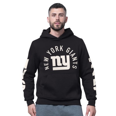 New York Giants Starter Black Handoff Fleece Hoodie Sweatshirt