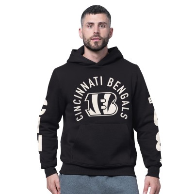 Cincinnati Bengals Starter Black Handoff Fleece Hoodie Sweatshirt