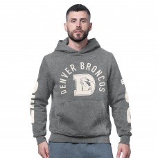 Denver Broncos Starter Charcoal Handoff Vintage Logo Fleece Hoodie Sweatshirt Denver Broncos Starter Charcoal Handoff Vintage Logo Fleece Hoodie Sweatshirt