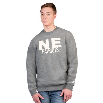 New England Patriots Starter Charcoal Assist Sweatshirt