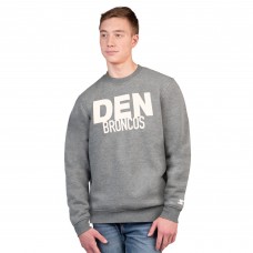 Кофта Denver Broncos Starter Charcoal Assist Fleece Crewneck