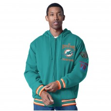 Miami Dolphins G-III Sports by Carl Banks Aqua Power Forward Commemorative Full-Zip Hooded Jacket