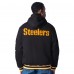 Pittsburgh Steelers G-III Sports by Carl Banks Black Power Forward Commemorative Fleece Full-Zip Hoodie