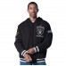 Las Vegas Raiders G-III Sports by Carl Banks Black Power Forward Commemorative Full-Zip Hooded Jacket