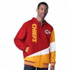 Kansas City Chiefs G-III Sports by Carl Banks Red/Charcoal Dual Threat Reversable Full-Zip Hooded Jacket