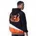 Cincinnati Bengals G-III Sports by Carl Banks Black/Charcoal Dual Threat Reversable Full-Zip Hooded Jacket
