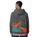 Miami Dolphins G-III Sports by Carl Banks Aqua/Charcoal Dual Threat Reversable Full-Zip Hooded Jacket