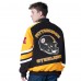 Pittsburgh Steelers G-III Sports by Carl Banks Black Prime Time Full-Zip Racing Jacket