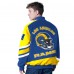 Los Angeles Rams G-III Sports by Carl Banks Prime Time Full-Zip Racing Jacket - Royal