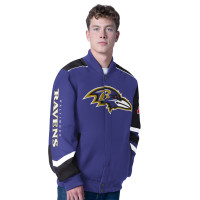 Куртка Baltimore Ravens G-III Sports by Carl Banks Purple Prime Time Full-Zip Racing