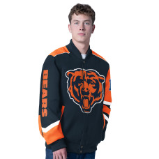 Куртка Chicago Bears G-III Sports by Carl Banks Navy Prime Time Full-Zip Racing
