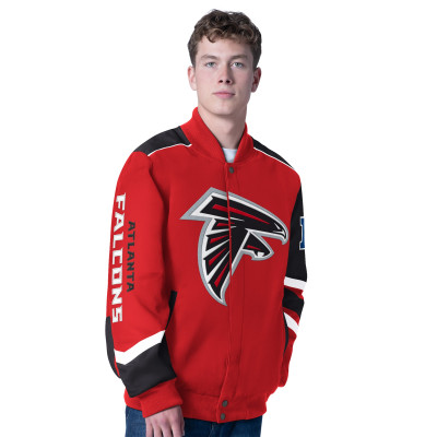 Куртка Atlanta Falcons G-III Sports by Carl Banks Red Prime Time Full-Zip Racing