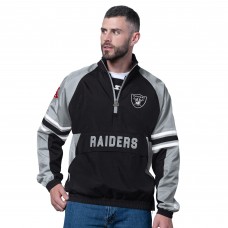 Las Vegas Raiders Starter Black Prospect Half-Zip Pullover