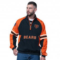 Chicago Bears Starter Navy Prospect Half-Zip Pullover