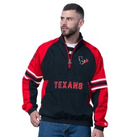 Houston Texans Starter Navy Prospect Half-Zip Pullover