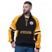 Pittsburgh Steelers Starter Black Prospect Half-Zip Pullover