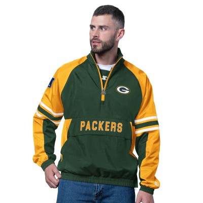 Green Bay Packers Starter Green Prospect Half-Zip Pullover