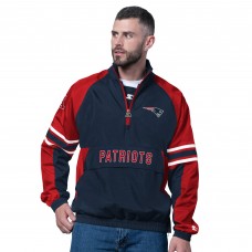 New England Patriots Starter Navy Prospect Half-Zip Pullover