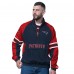 New England Patriots Starter Navy Prospect Half-Zip Pullover
