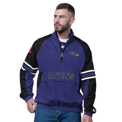 Baltimore Ravens Starter Purple Prospect Half-Zip Pullover