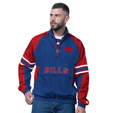 Buffalo Bills Starter Royal Vintage Logo Prospect Half-Zip Pullover