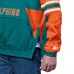Miami Dolphins Starter Aqua Vintage Logo Prospect Half-Zip Pullover