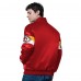 Kansas City Chiefs Starter Red Triple Option Satin Varsity Full-Snap Jacket