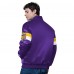 Minnesota Vikings Starter Purple Triple Option Satin Varsity Full-Snap Jacket