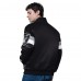 Las Vegas Raiders Starter Black Triple Option Satin Varsity Full-Snap Jacket