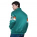 Miami Dolphins Starter Aqua Triple Option Satin Varsity Full-Snap Jacket