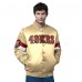 San Francisco 49ers Starter Gold Triple Option Full-Snap Varsity Jacket