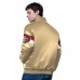 San Francisco 49ers Starter Gold Triple Option Full-Snap Varsity Jacket