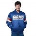 New York Giants Starter Royal Triple Option Satin Varsity Vintage Logo Full-Snap Jacket
