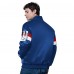 New York Giants Starter Royal Triple Option Satin Varsity Vintage Logo Full-Snap Jacket