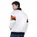 Cincinnati Bengals Starter White Triple Option Satin Varsity Full-Snap Jacket