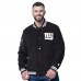 New York Giants Starter Black Blackout Corduroy Full-Snap Varsity Jacket