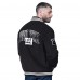 New York Giants Starter Black Blackout Corduroy Full-Snap Varsity Jacket