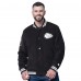 Kansas City Chiefs Starter Black Blackout Corduroy Full-Snap Varsity Jacket