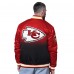 Kansas City Chiefs Starter Red Pass Rush Varsity Full-Snap Jacket